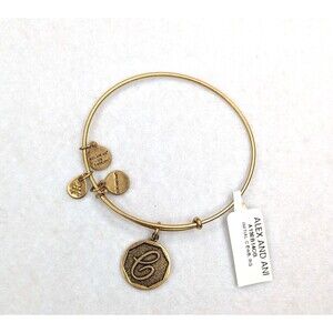 ALEX AND ANI Initial C Monogram Medallion Bronze-tone Charm Bracelet NWT NEW